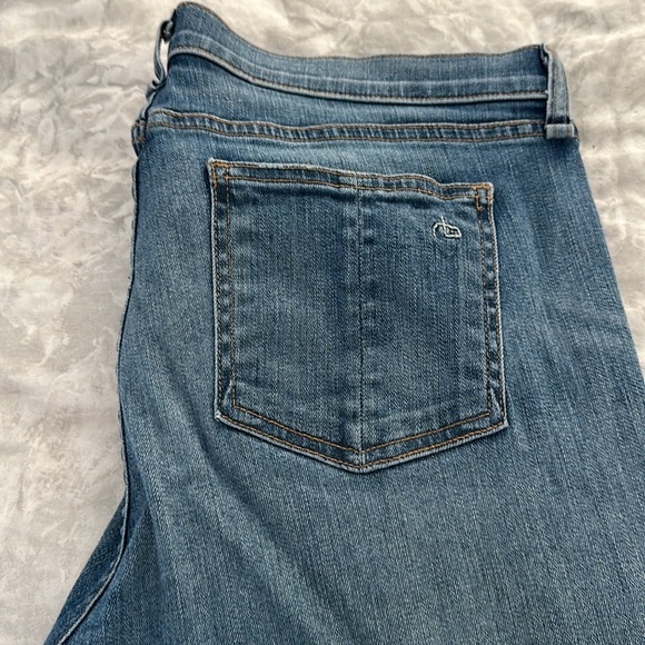 Rag & Bone Slouchy Dash Skinny distressed Denim In Wembly Jeans - Picture 6 of 6